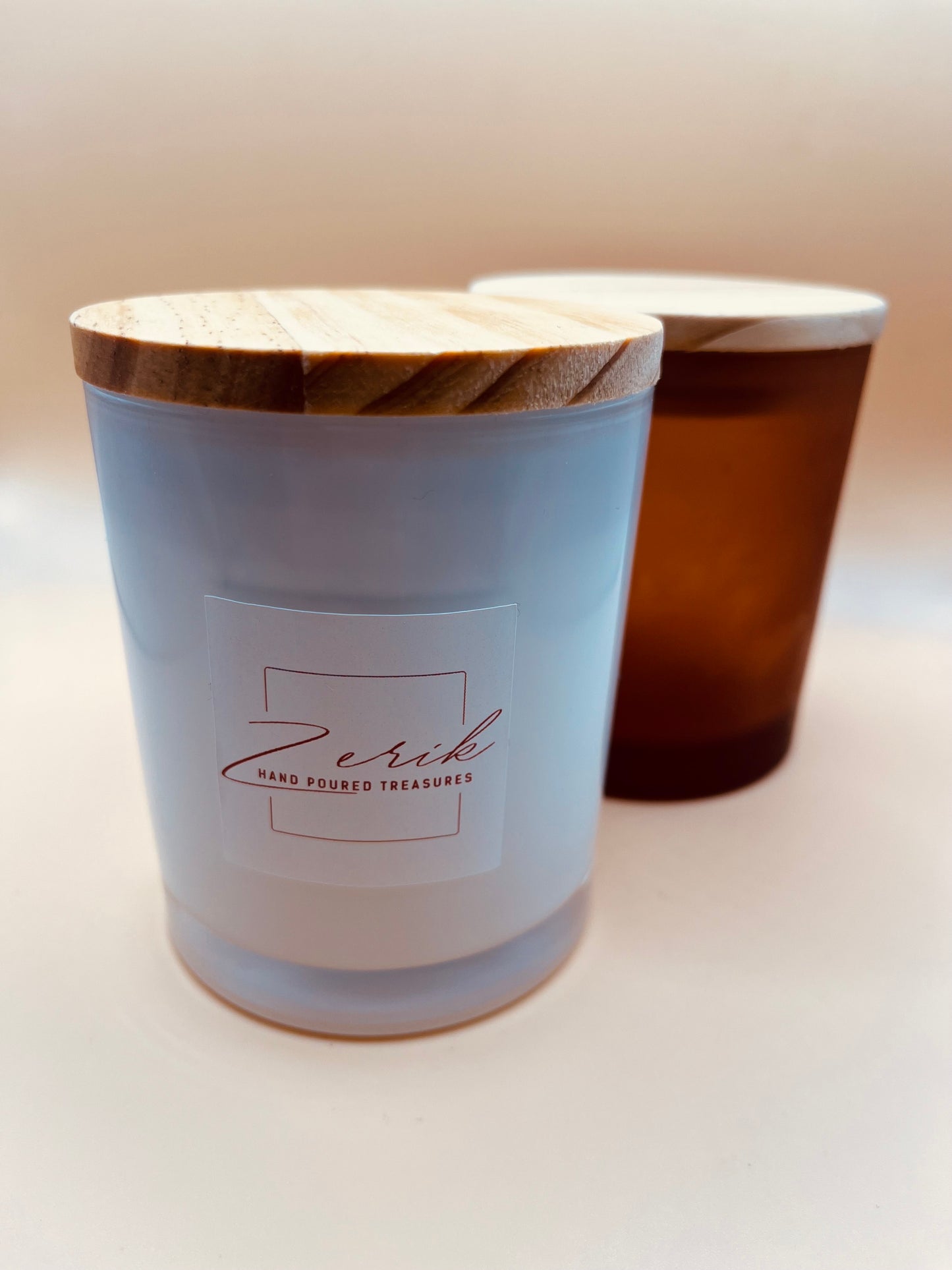 Medium Glass Bamboo Jar