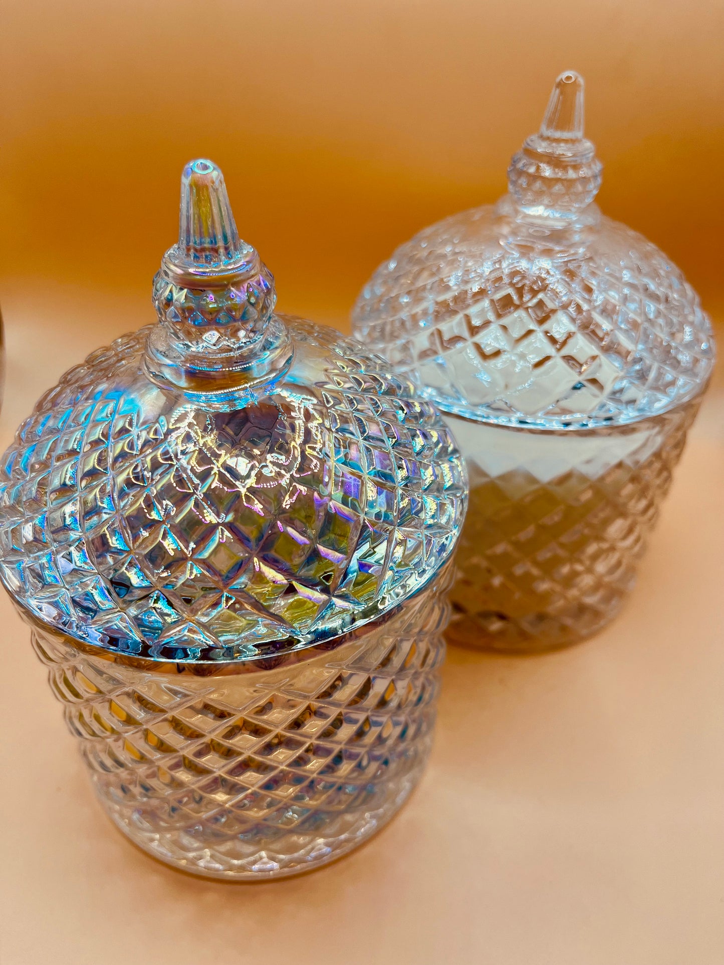 Large Rainbow Cupola Jar