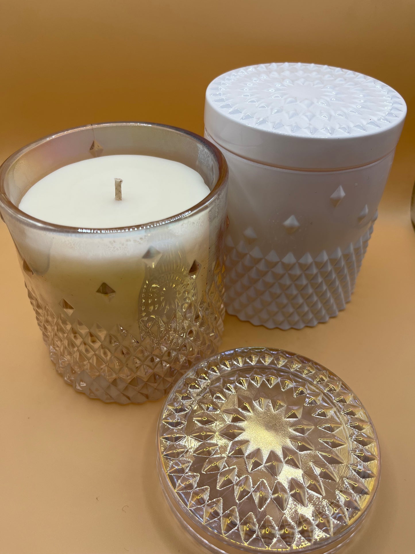 Large Crystal Glass Jar