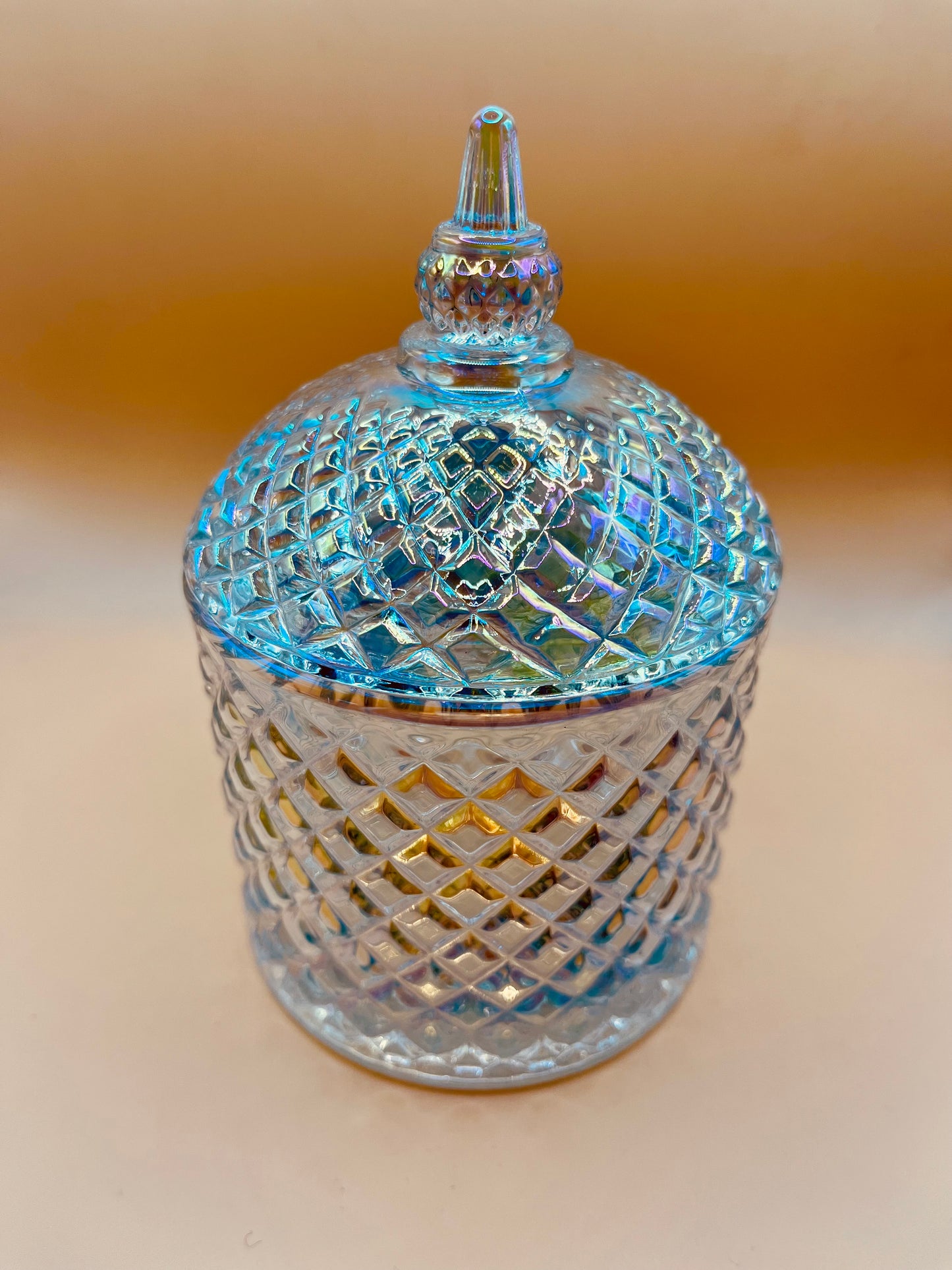 Large Rainbow Cupola Jar